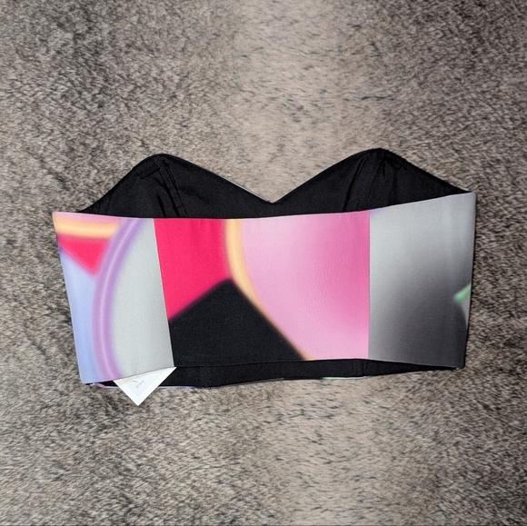 MILLY Glow Print Cady Bustier Crop Top Women's 4 NWT - Picture 4 of 8